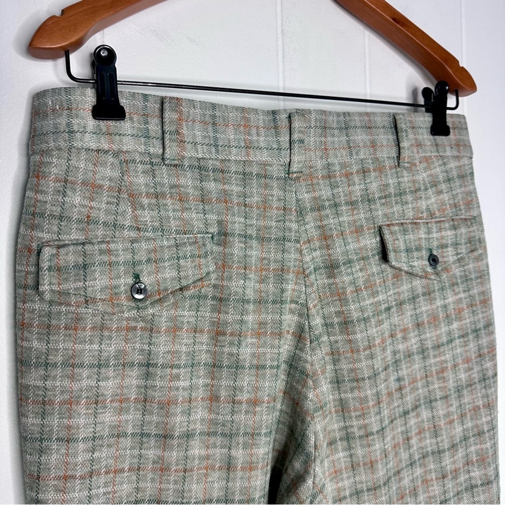 Vintage 70s Sears Kings Road Double Knit Flare Pants Retro - Picture 10 of 12